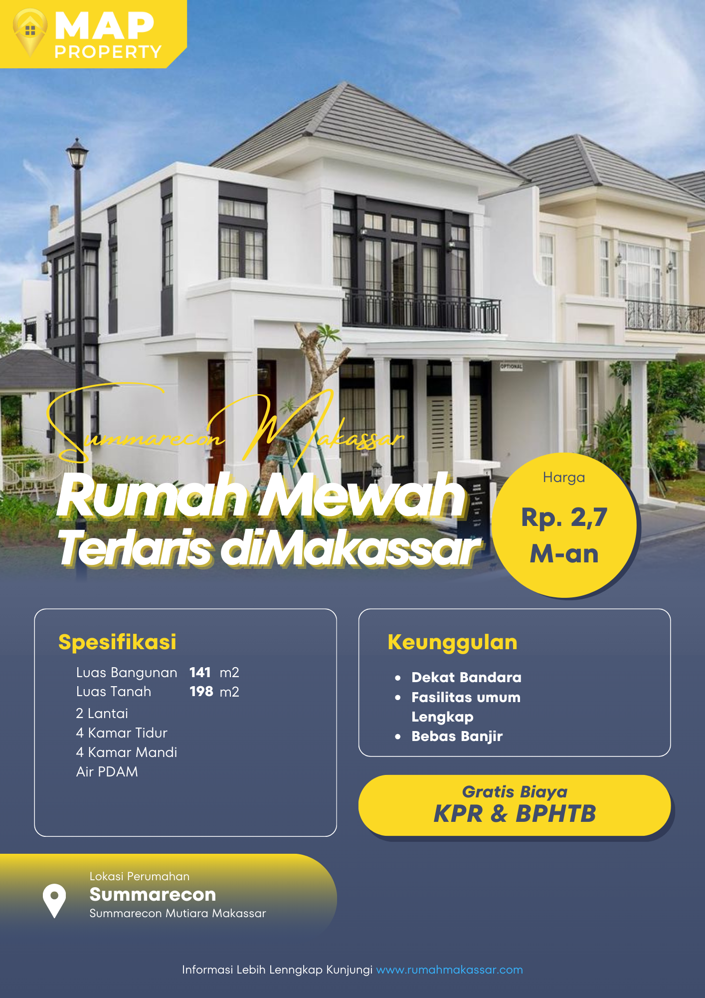 Rumah Mewah dan Terlaris di Makassar – Summarecon Mutiara Makassar
