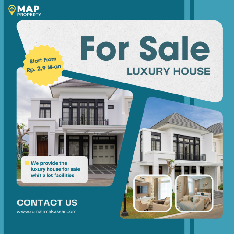 Rumah Mewah Summarecon desain Eropa Klasik dekat Bandara Hasanuddin