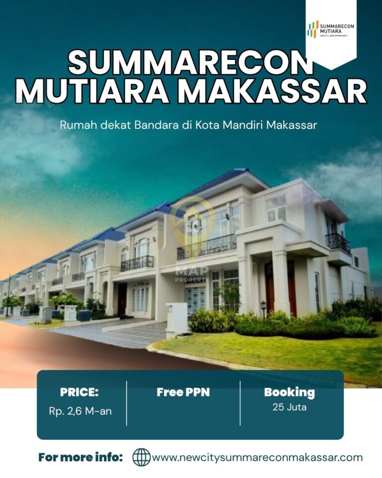 Rumah Type Jade 8 Summarecon Mutiara Makassar